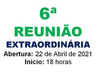 6ª REUNIÃO EXTRAORDINÁRIA 