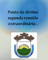  Pauta da 12° Reunião Extraordinária do dia 11 de agosto às 19h30.