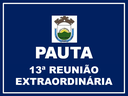 13ª REUNIÃO EXTRAORDINÁRIA DA 1ª SESSÃO LEGISLATIVA DA 19ª LEGISLATURA