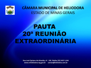 20ª REUNIÃO EXTRAORDINÁRIA  DA 2ª SESSÃO LEGISLATIVA DA 19ª LEGISLATURA