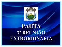 7ª REUNIÃO EXTRAORDINÁRIA  DA 3ª SESSÃO LEGISLATIVA DA 19ª LEGISLATURA